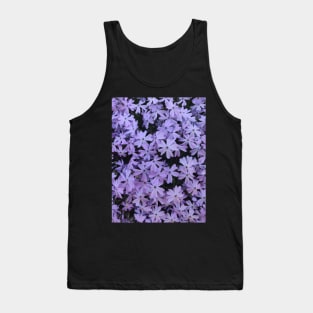 Purple Floral Garden Flower Pattern Tank Top